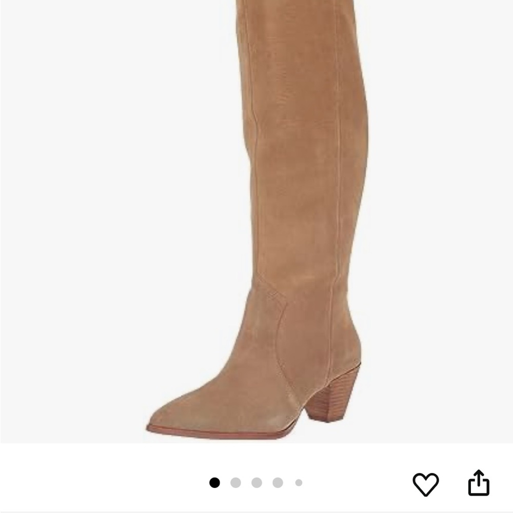 Vince Camuto Sewinny Tan Over the Knee Boots